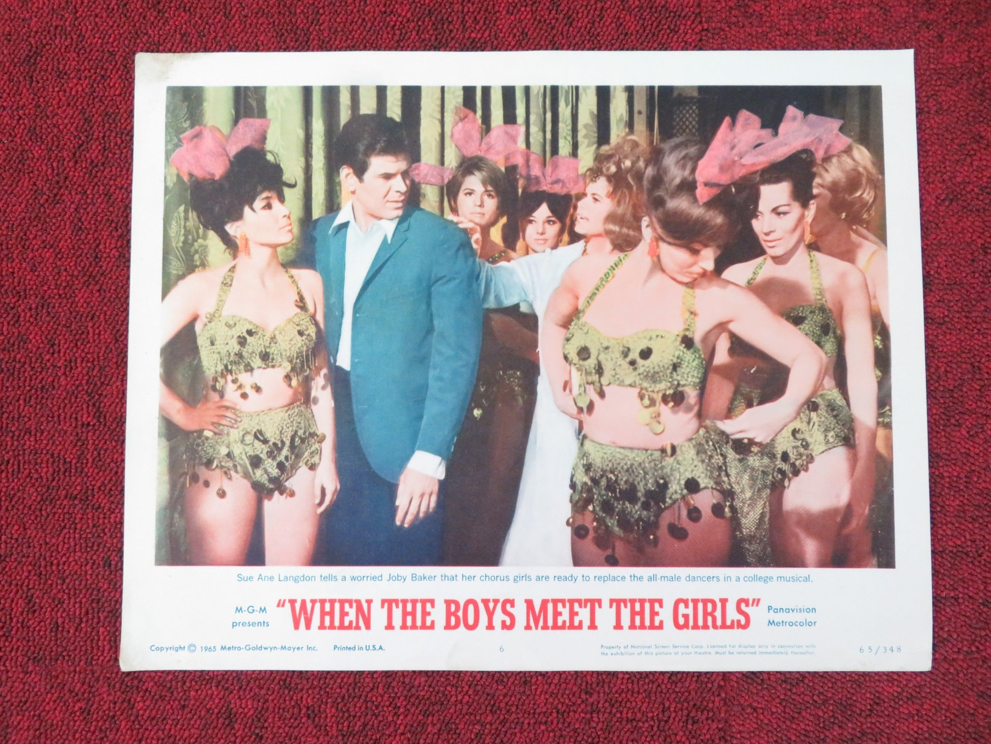 WHEN THE BOYS MEET THE GIRLS US LOBBY CARD FULL SET CONNIE FRANCIS 1965 - Rendezvous Cinema