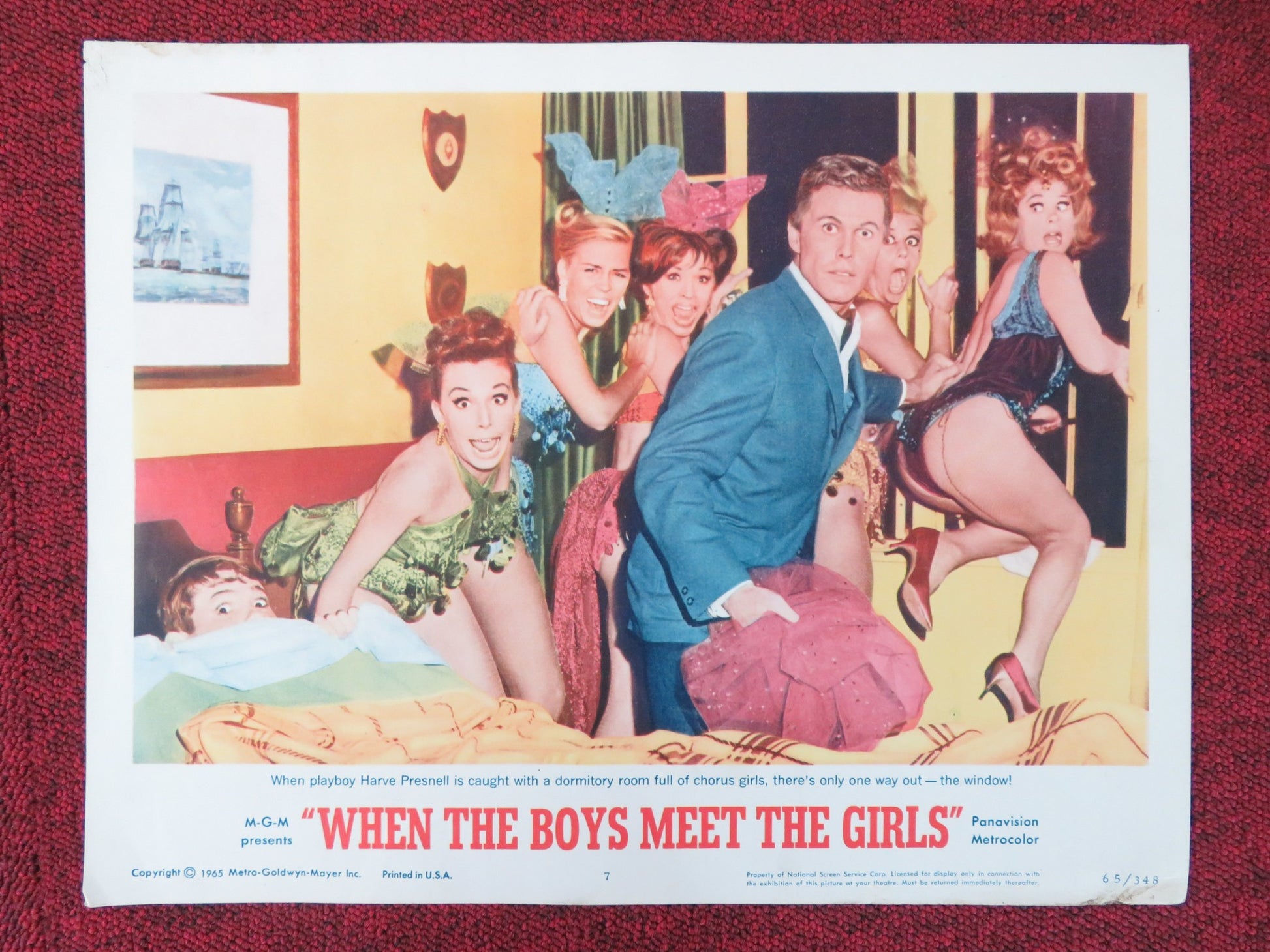 WHEN THE BOYS MEET THE GIRLS US LOBBY CARD FULL SET CONNIE FRANCIS 1965 - Rendezvous Cinema