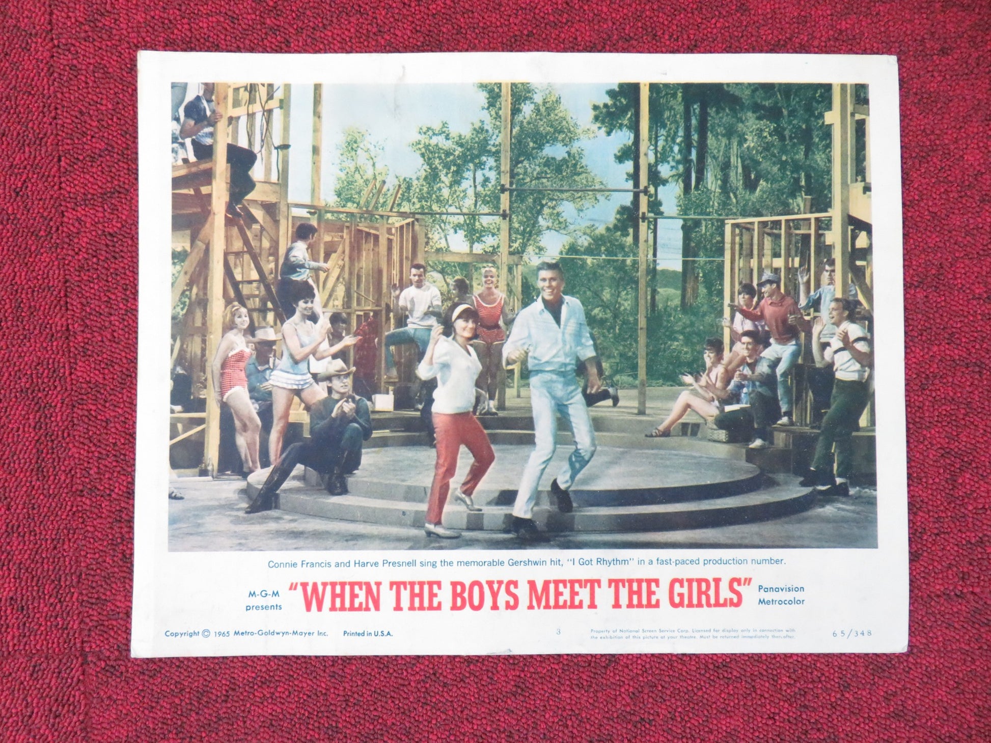 WHEN THE BOYS MEET THE GIRLS US LOBBY CARD FULL SET CONNIE FRANCIS 1965 - Rendezvous Cinema