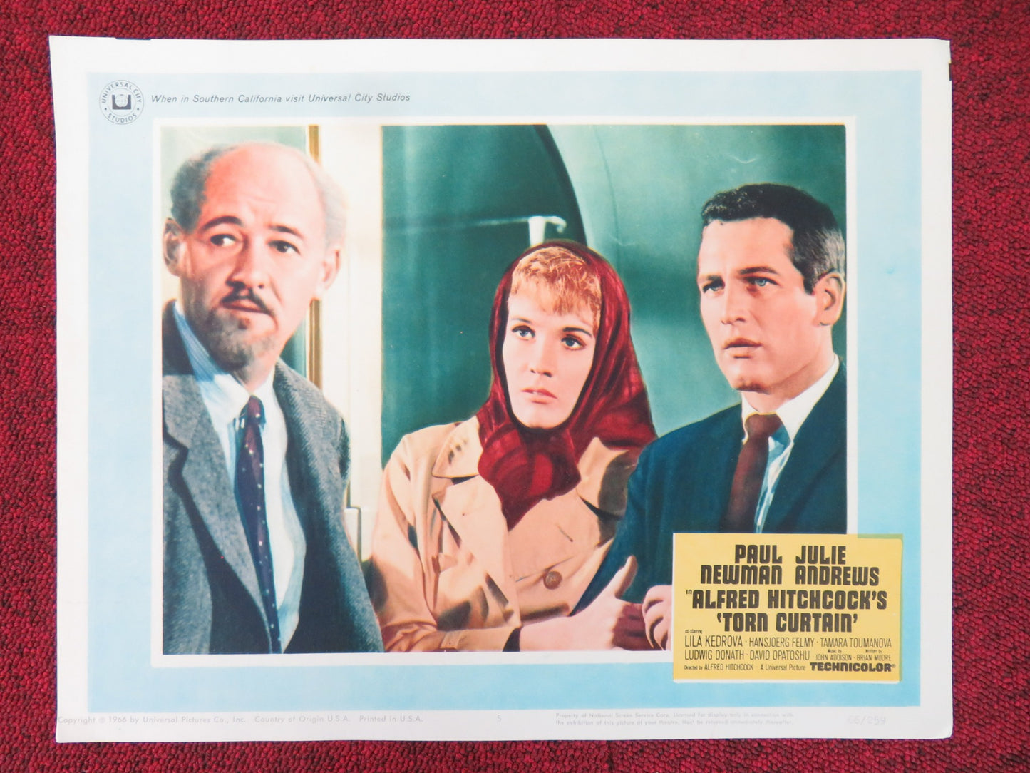 TORN CURTAIN US LOBBY CARD FULL SET PAUL NEWMAN JULIE ANDREWS 1966 - Rendezvous Cinema