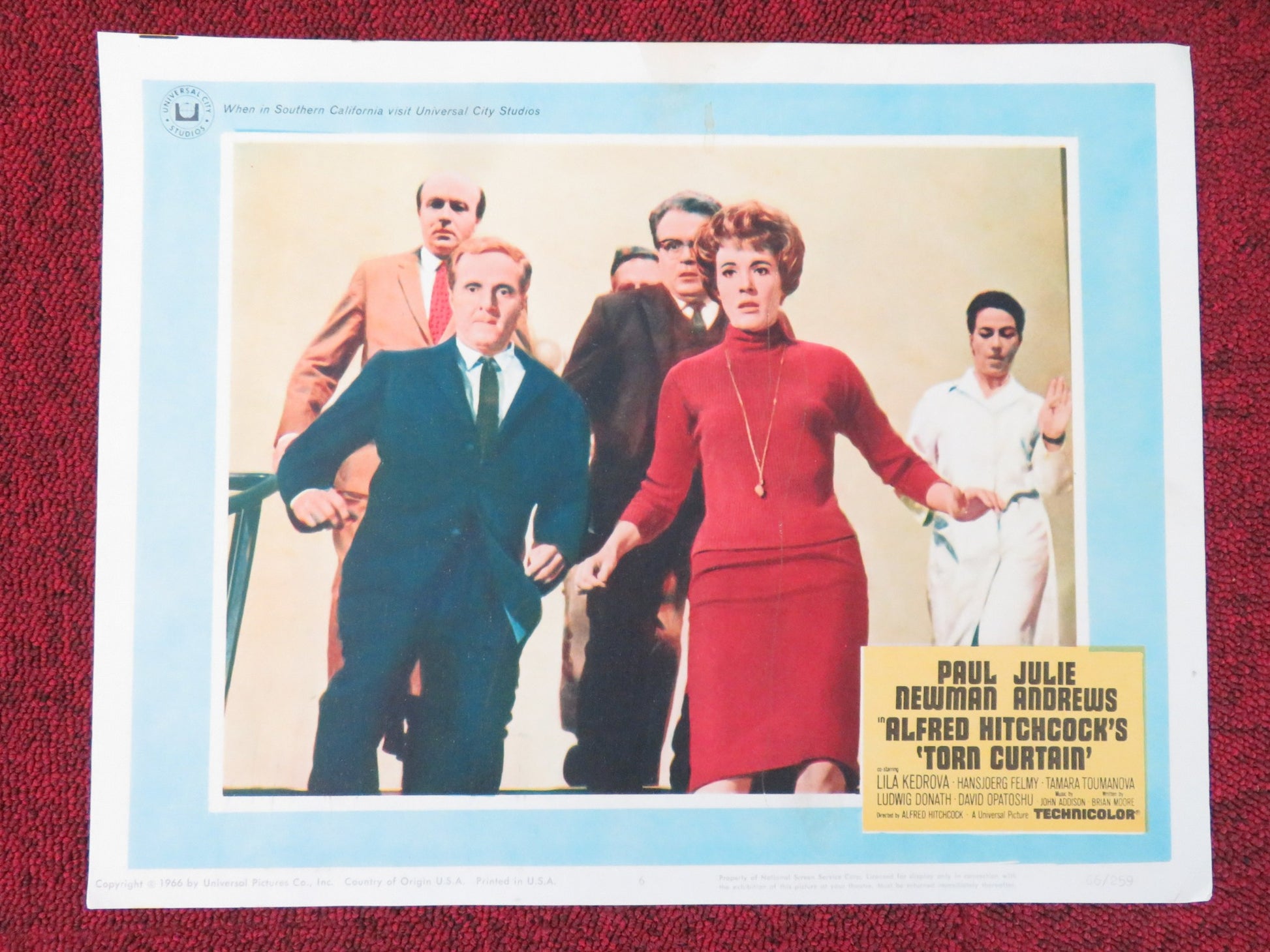 TORN CURTAIN US LOBBY CARD FULL SET PAUL NEWMAN JULIE ANDREWS 1966 - Rendezvous Cinema