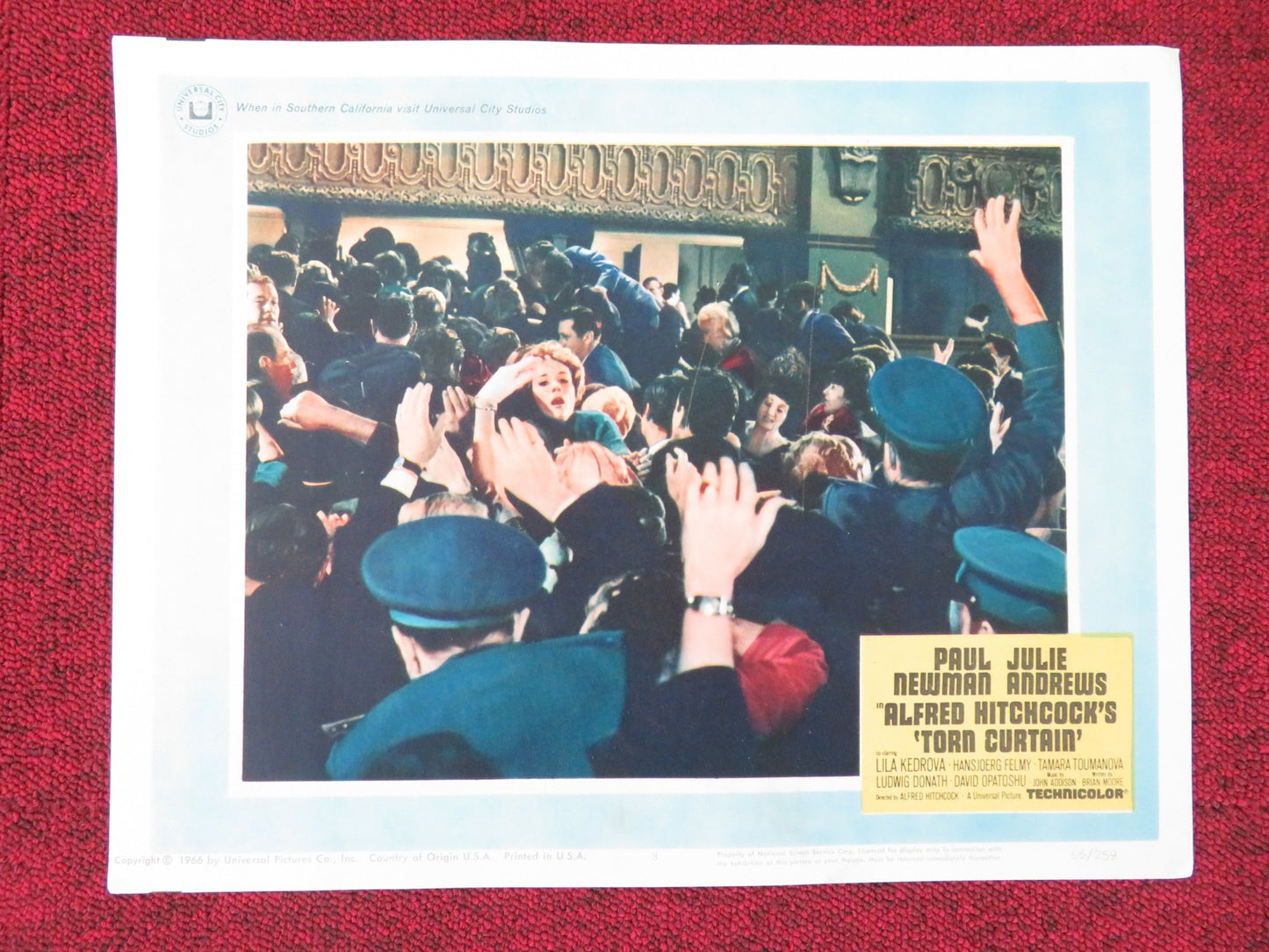 TORN CURTAIN US LOBBY CARD FULL SET PAUL NEWMAN JULIE ANDREWS 1966 - Rendezvous Cinema