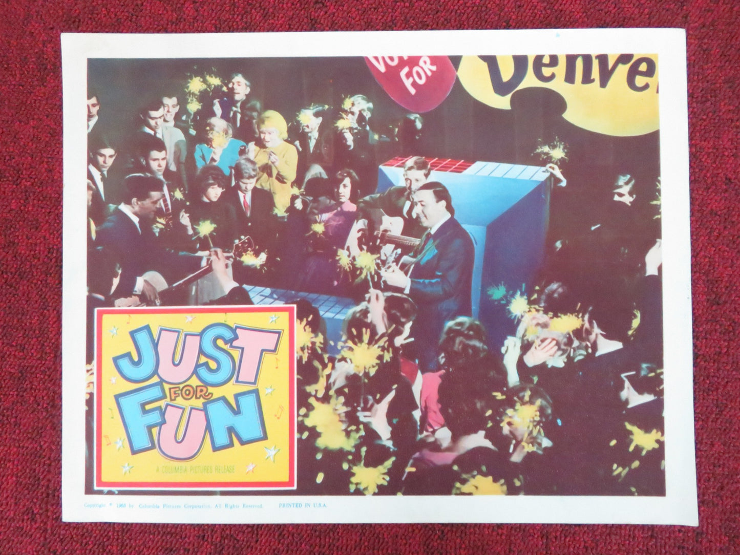JUST FOR FUN US LOBBY CARD FULL SET BOBBY VEE THE CRICKETS 1963 - Rendezvous Cinema