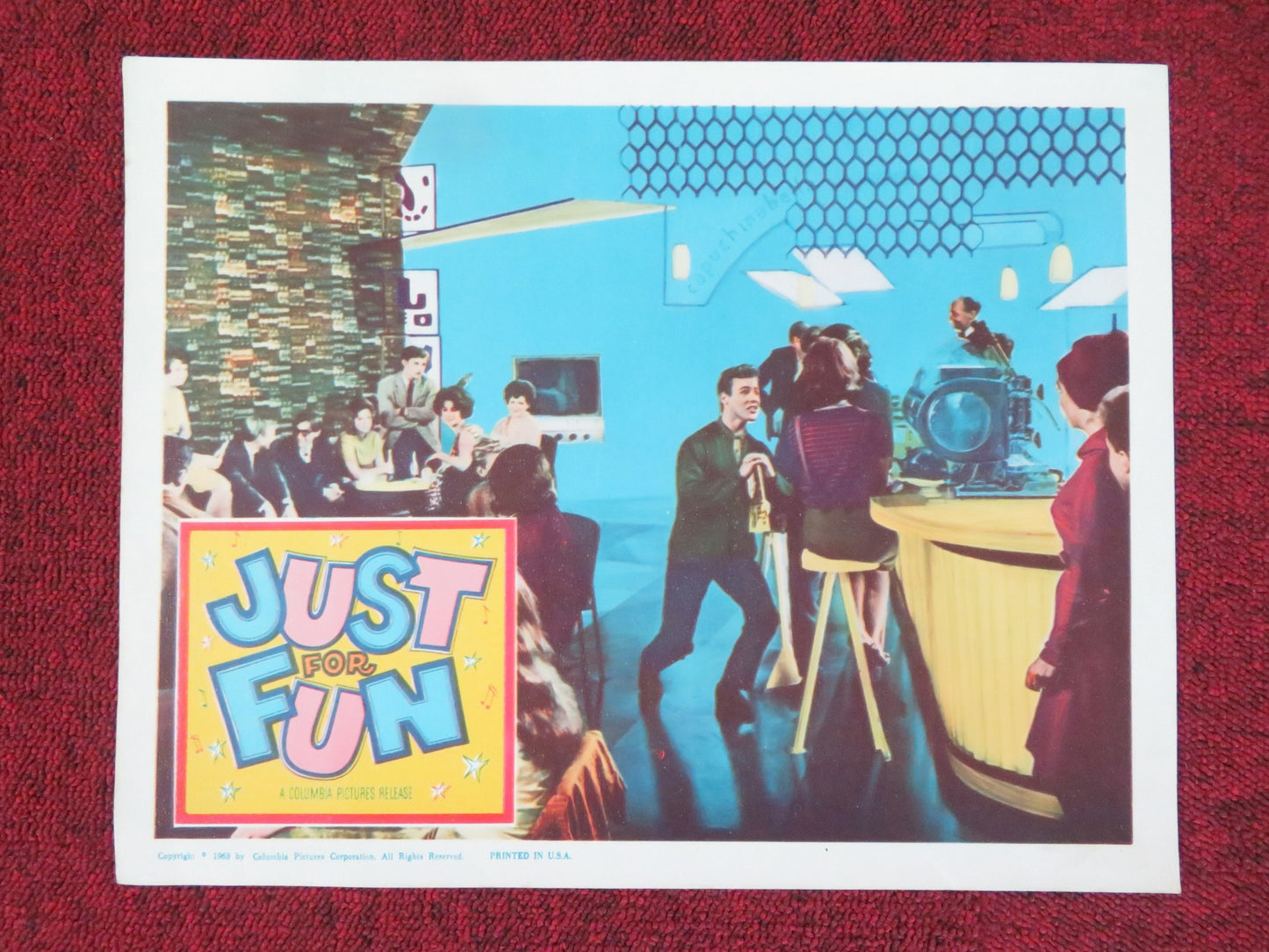 JUST FOR FUN US LOBBY CARD FULL SET BOBBY VEE THE CRICKETS 1963 - Rendezvous Cinema