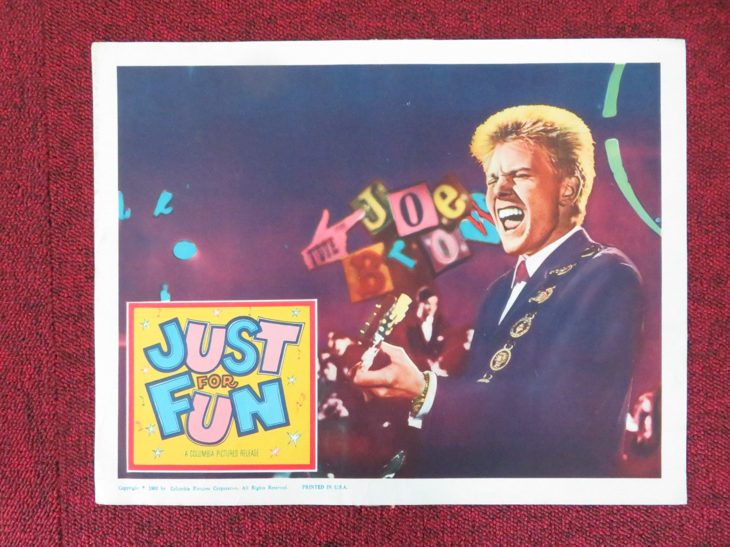 JUST FOR FUN US LOBBY CARD FULL SET BOBBY VEE THE CRICKETS 1963 - Rendezvous Cinema