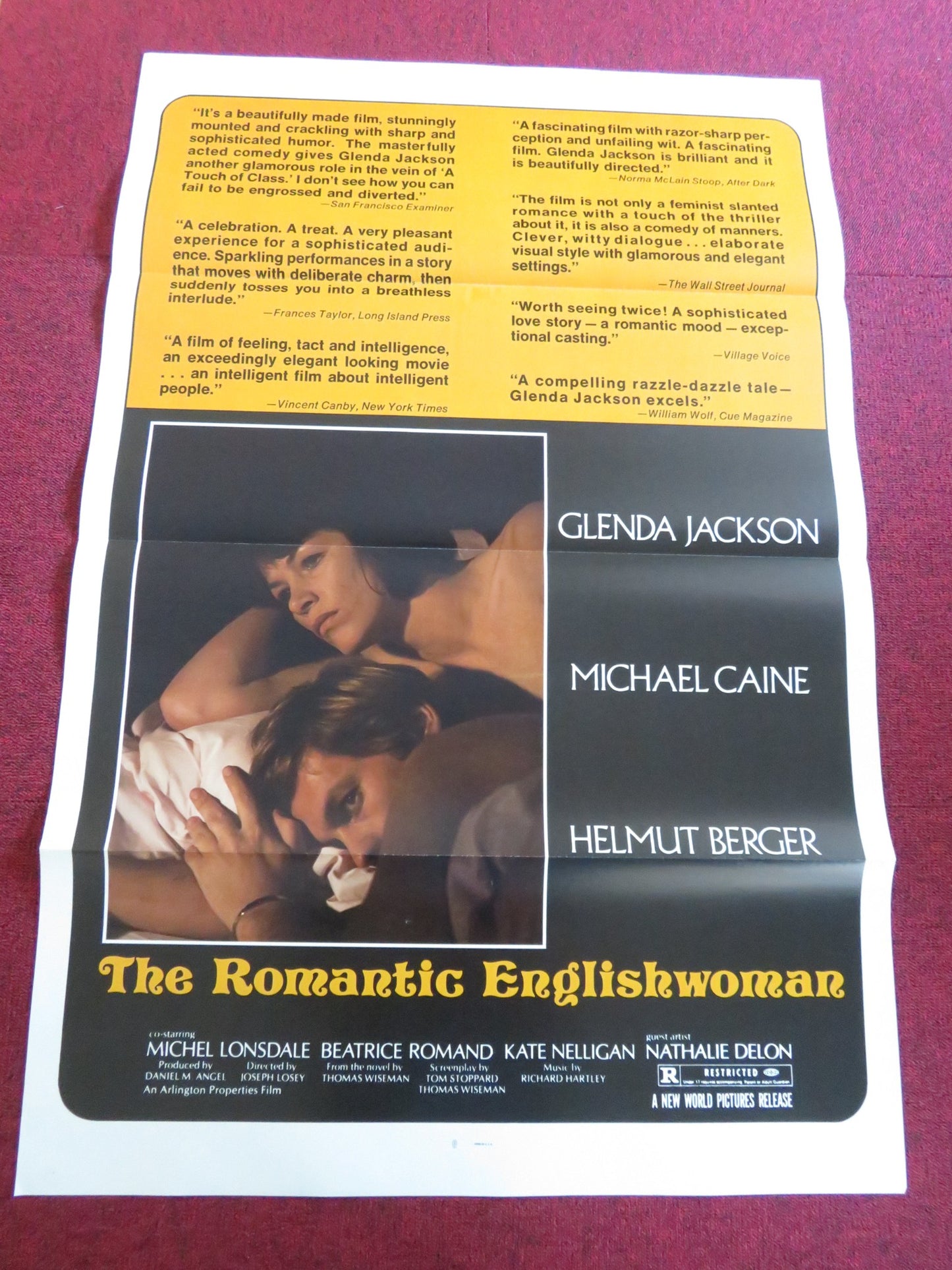 THE ROMANTIC ENGLISHWOMAN US TRI FOLDED ONE SHEET ROLLED POSTER G. JACKSON 1975 - Rendezvous Cinema