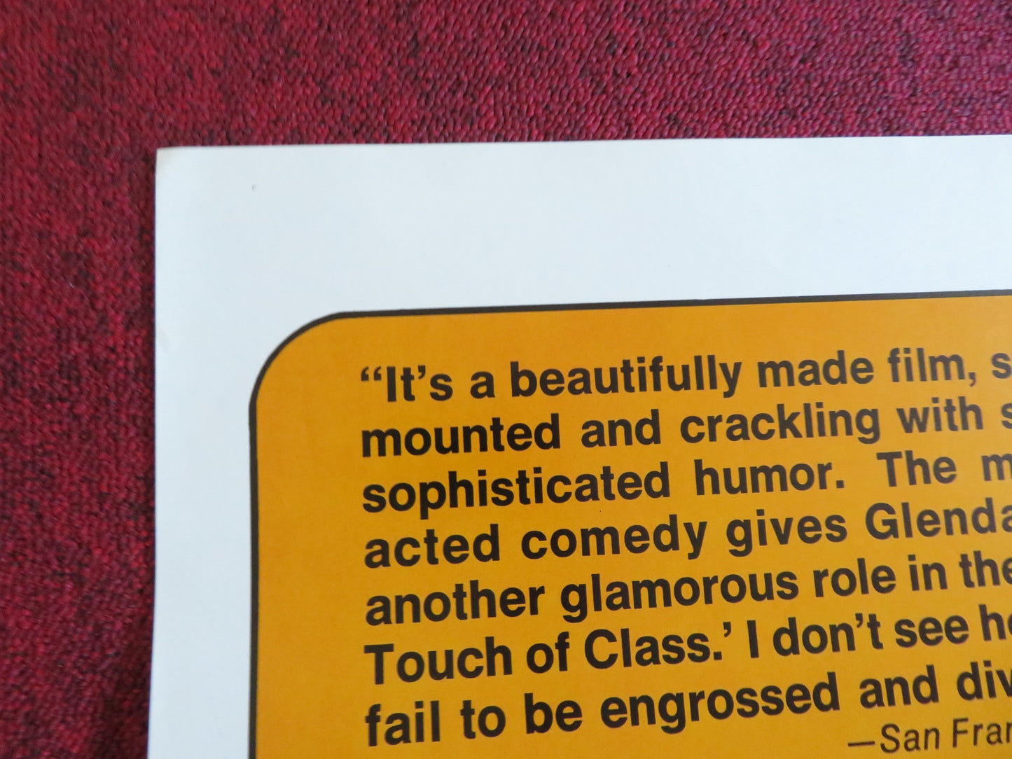 THE ROMANTIC ENGLISHWOMAN US TRI FOLDED ONE SHEET ROLLED POSTER G. JACKSON 1975 - Rendezvous Cinema