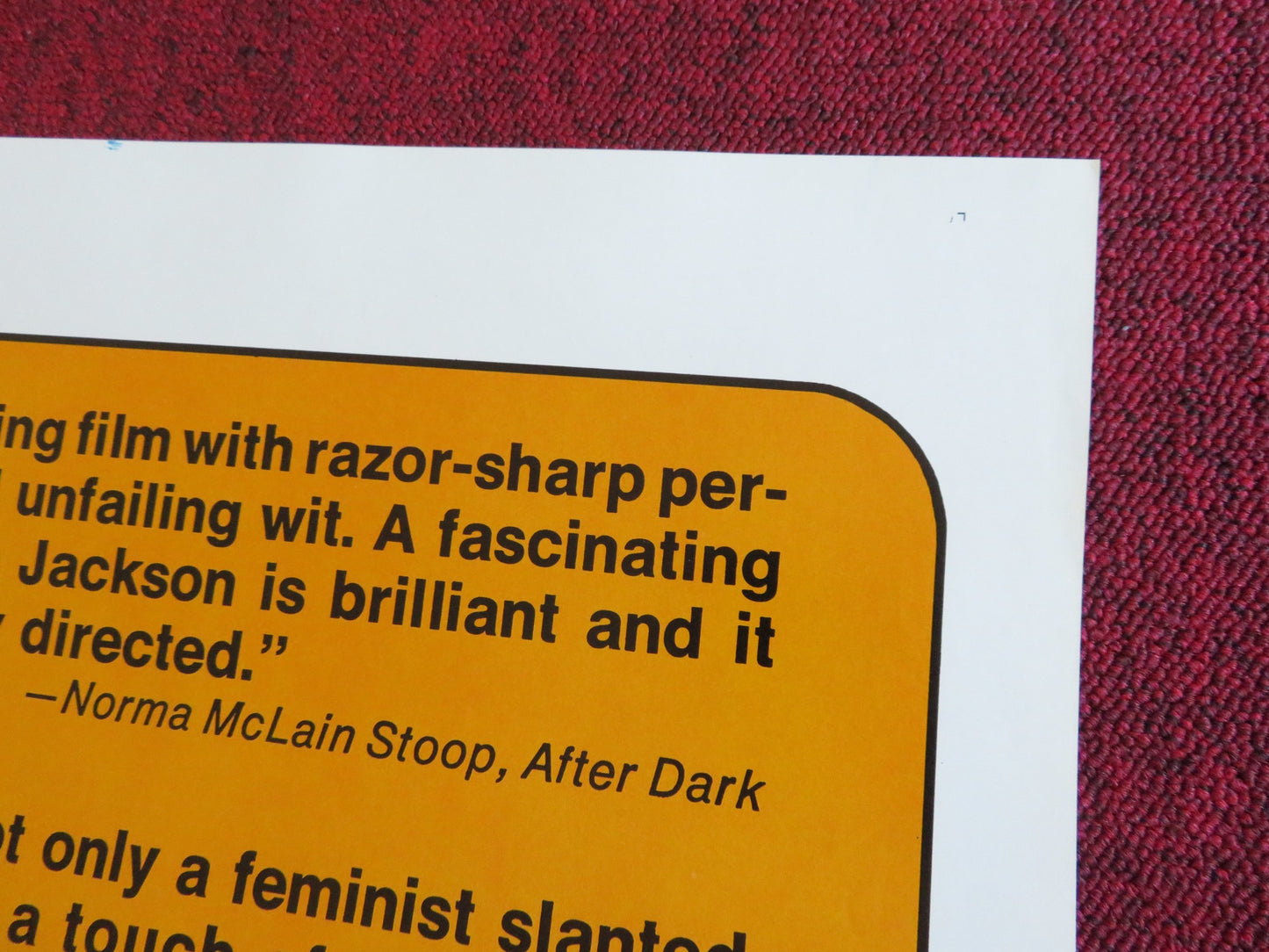 THE ROMANTIC ENGLISHWOMAN US TRI FOLDED ONE SHEET ROLLED POSTER G. JACKSON 1975 - Rendezvous Cinema