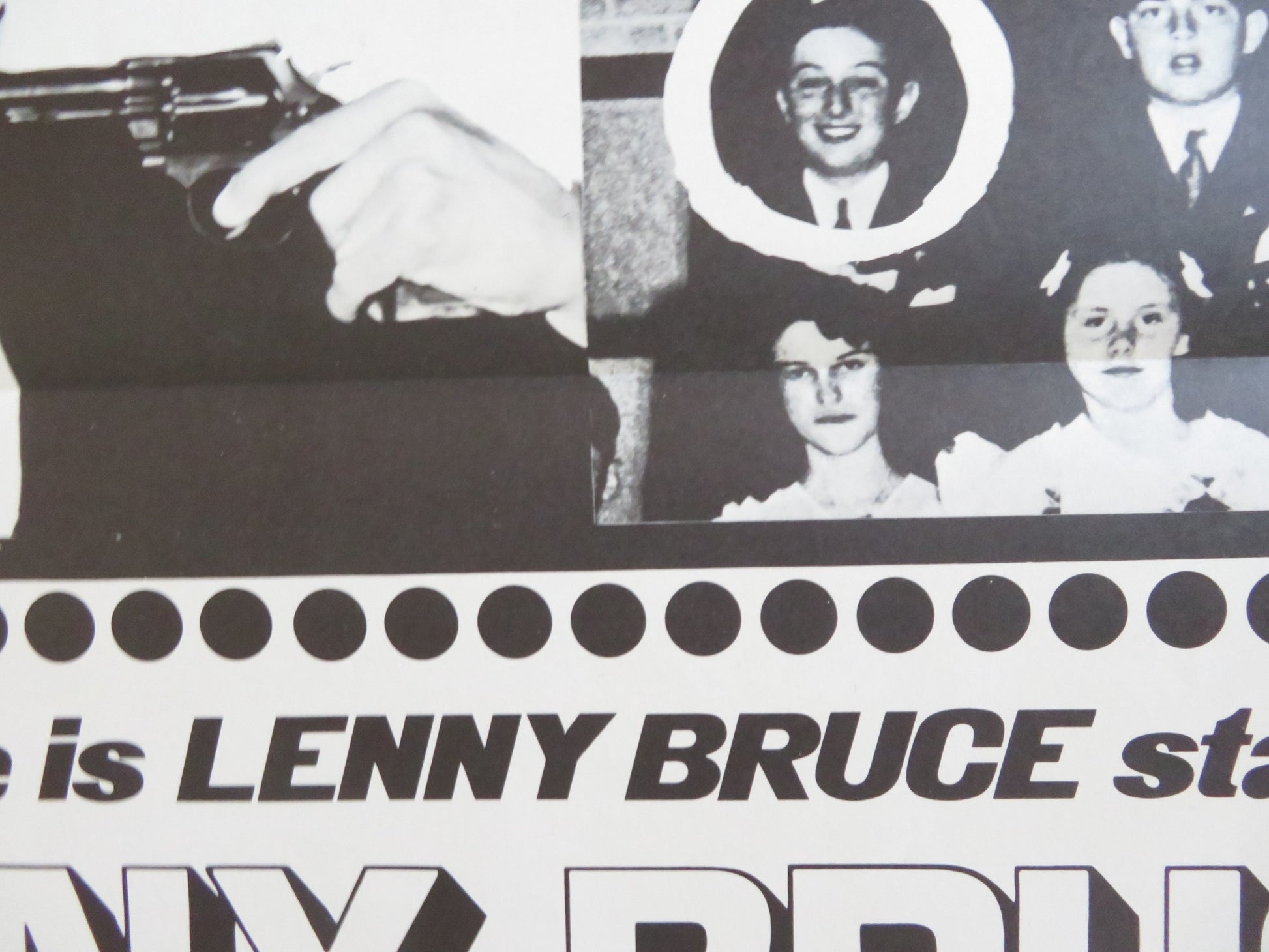 LENNY BRUCE WITHOUT TEARS US TRI FOLDED ONE SHEET ROLLED POSTER STEVE ALLEN 1972 - Rendezvous Cinema