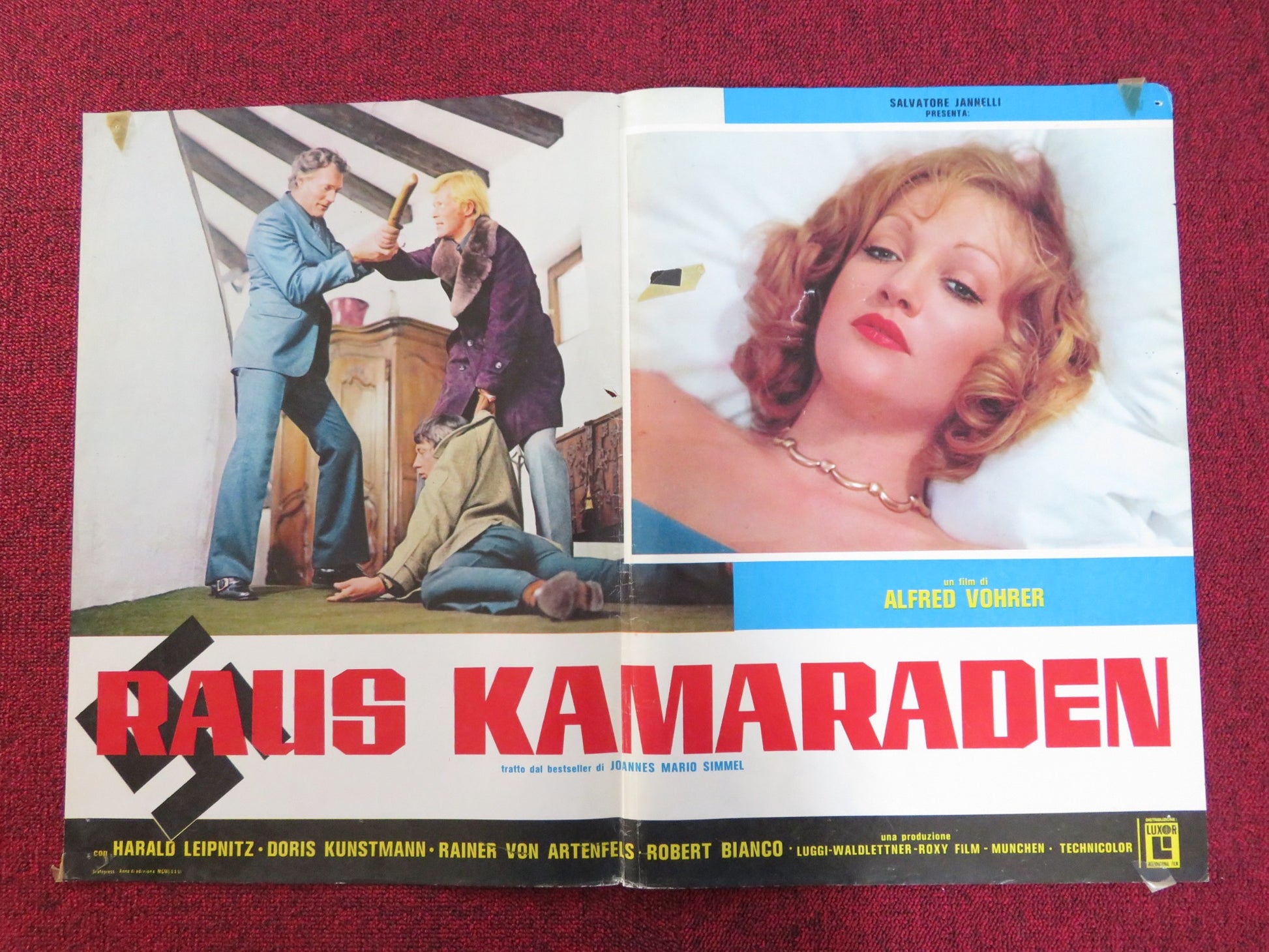 ALL PEOPLE WILL BE BROTHERS - A ITALIAN FOTOBUSTA POSTER HARALD LEIPNITZ 1973 - Rendezvous Cinema