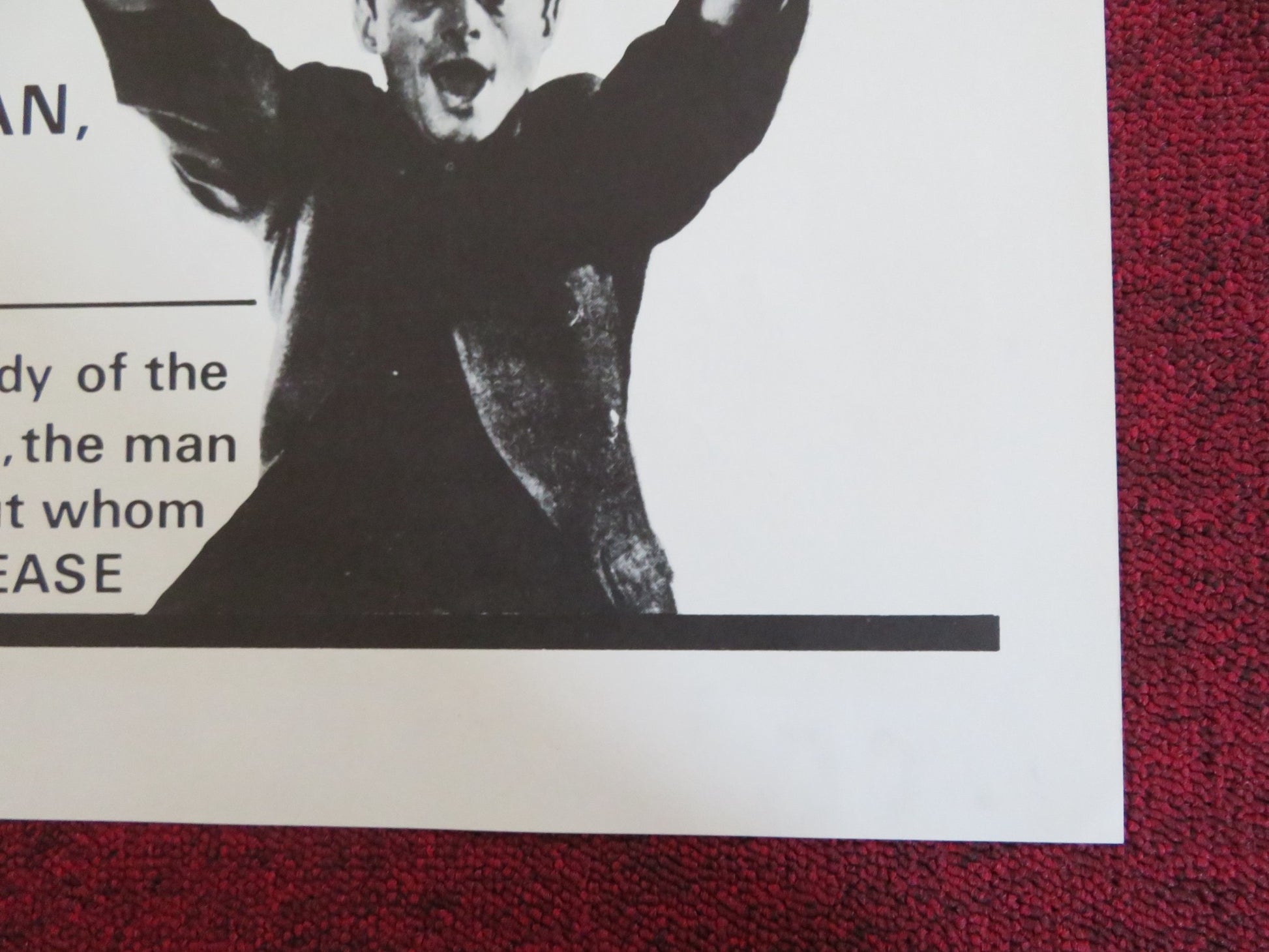 LENNY BRUCE WITHOUT TEARS US TRI FOLDED ONE SHEET ROLLED POSTER STEVE ALLEN 1972 - Rendezvous Cinema