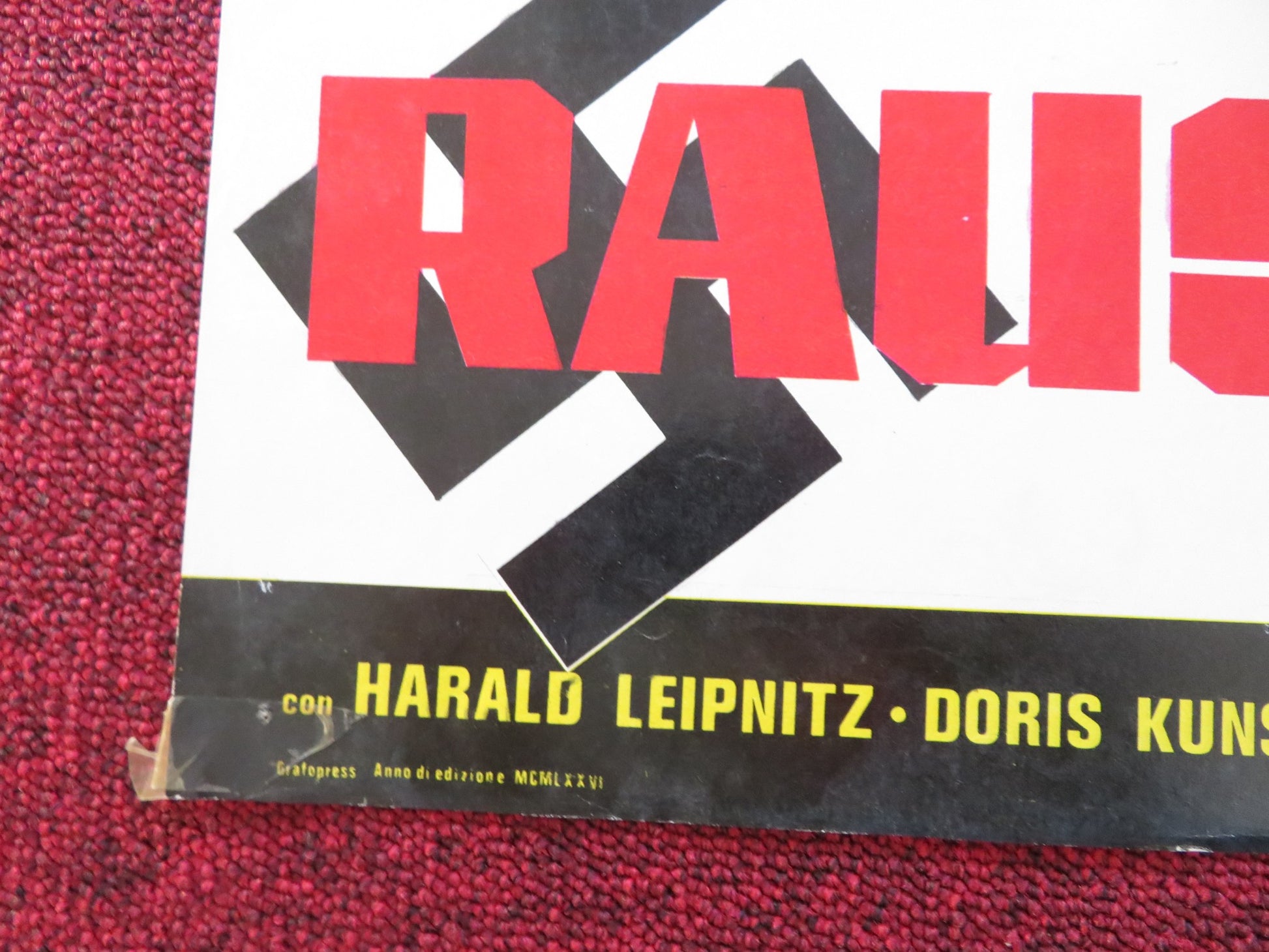 ALL PEOPLE WILL BE BROTHERS - A ITALIAN FOTOBUSTA POSTER HARALD LEIPNITZ 1973 - Rendezvous Cinema