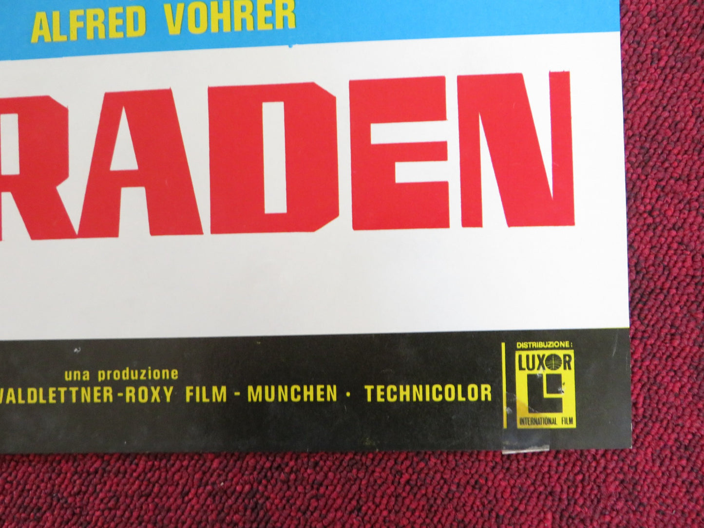 ALL PEOPLE WILL BE BROTHERS - B ITALIAN FOTOBUSTA POSTER HARALD LEIPNITZ 1973 - Rendezvous Cinema