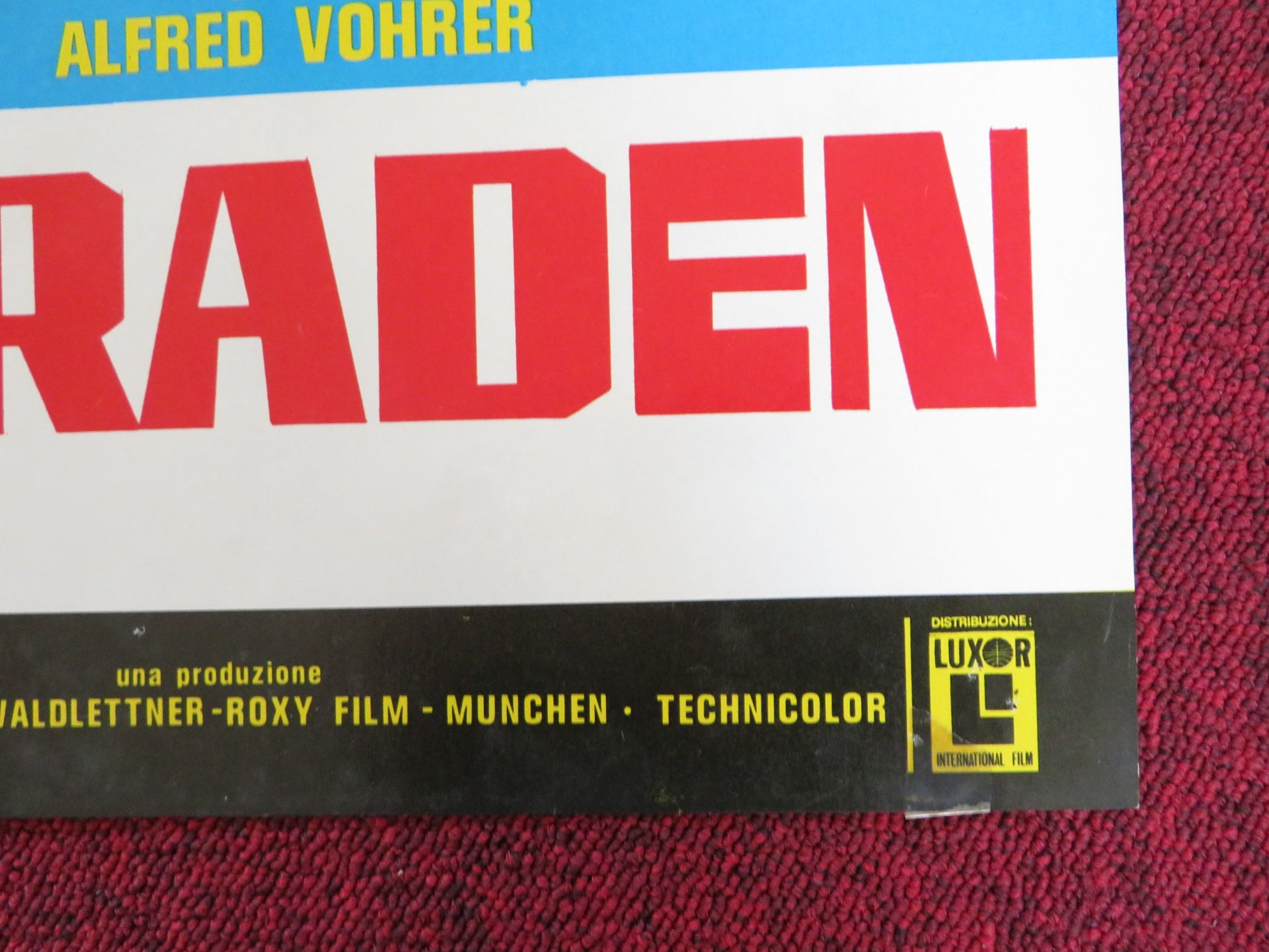 ALL PEOPLE WILL BE BROTHERS - B ITALIAN FOTOBUSTA POSTER HARALD LEIPNITZ 1973 - Rendezvous Cinema