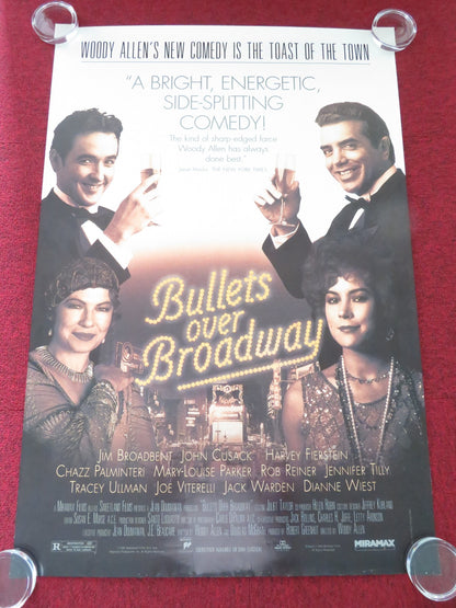 BULLETS OVER BROADWAY US ONE SHEET ROLLED POSTER JIM BROADBENT JOHN CUSACK 1994 - Rendezvous Cinema