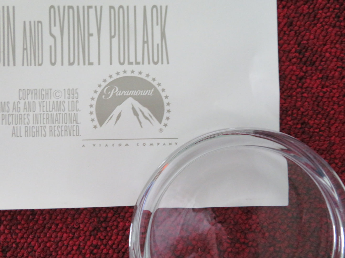 SABRINA US ONE SHEET ROLLED POSTER HARRISON FORD JULIA ORMOND 1995 - Rendezvous Cinema