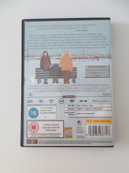 THE SAVAGES (DVD) PHILIP SEYMOUR HOFFMAN LAURA LINNEY 2007 REGION 2