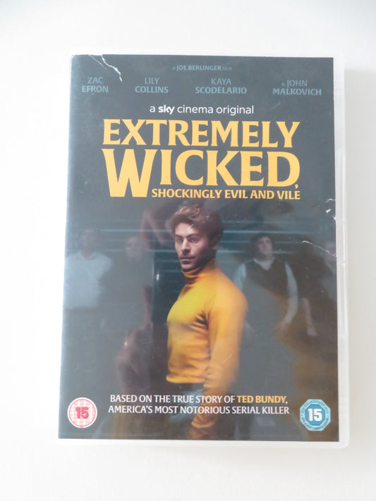 EXTREMELY WICKED, SHOCKINGLY EVIL AND VILE (DVD) ZAC EFRON 2019 REGION 2