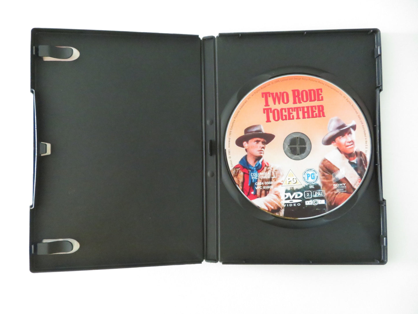 TWO RODE TOGETHER (DVD) JAMES STEWART RICHARD WIDMARK 1961 REGION 2