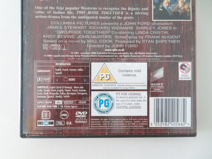 TWO RODE TOGETHER (DVD) JAMES STEWART RICHARD WIDMARK 1961 REGION 2