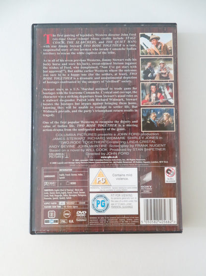 TWO RODE TOGETHER (DVD) JAMES STEWART RICHARD WIDMARK 1961 REGION 2