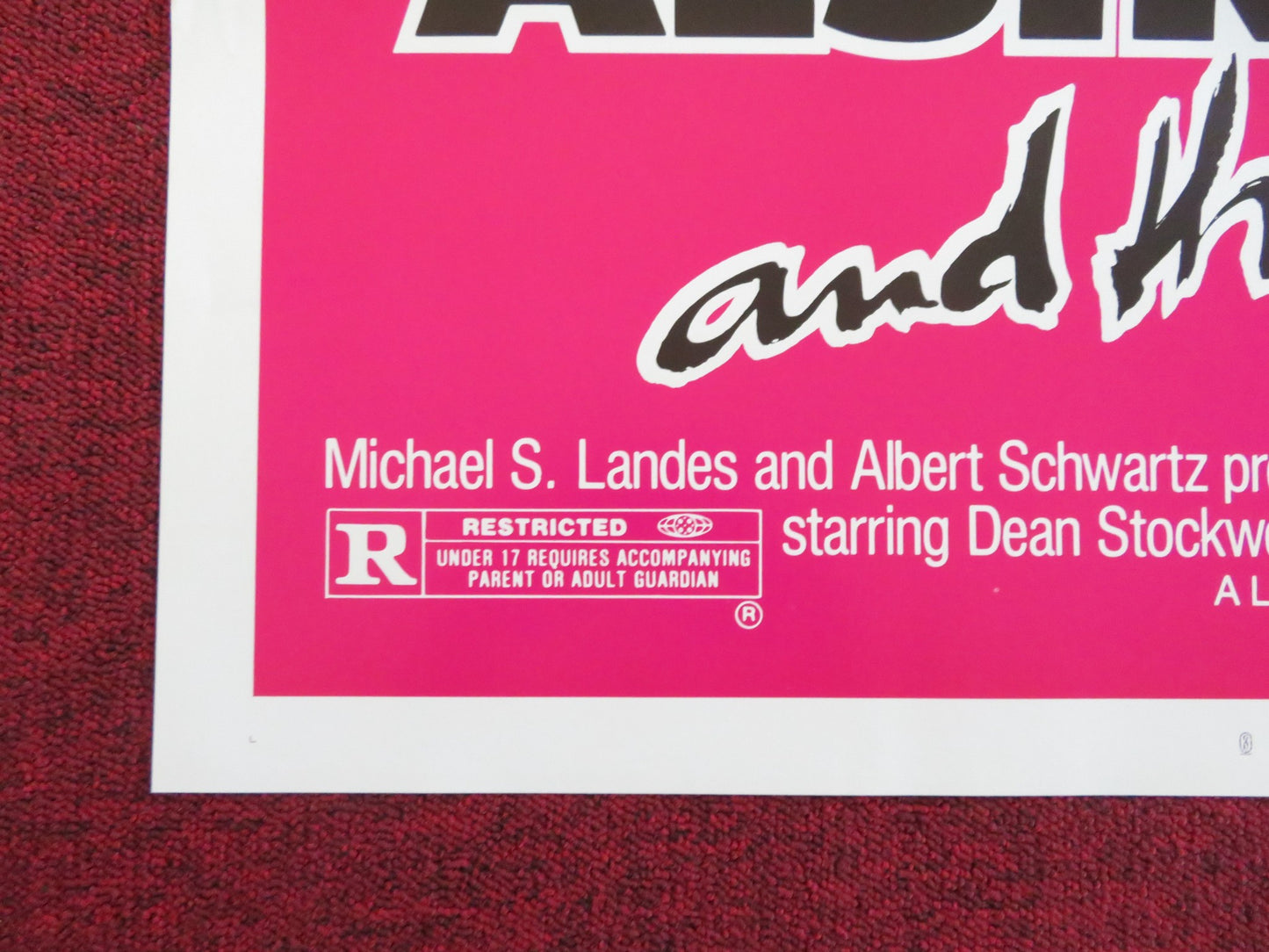 ALSINO AND THE CONDOR US TRI FOLDED ONE SHEET ROLLED POSTER DEAN STOCKWELL 1982 - Rendezvous Cinema