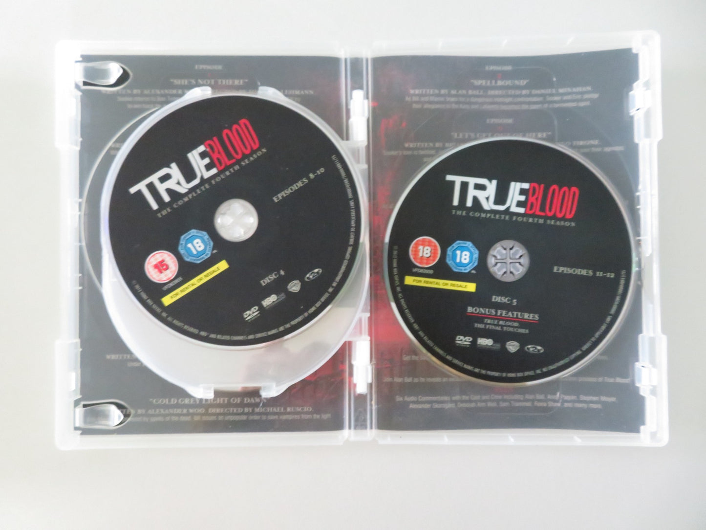 TRUE BLOOD - THE COMPLETE FOURTH SEASON (DVD) ANNA PAQUIN STEPHEN 2011 REGION 2