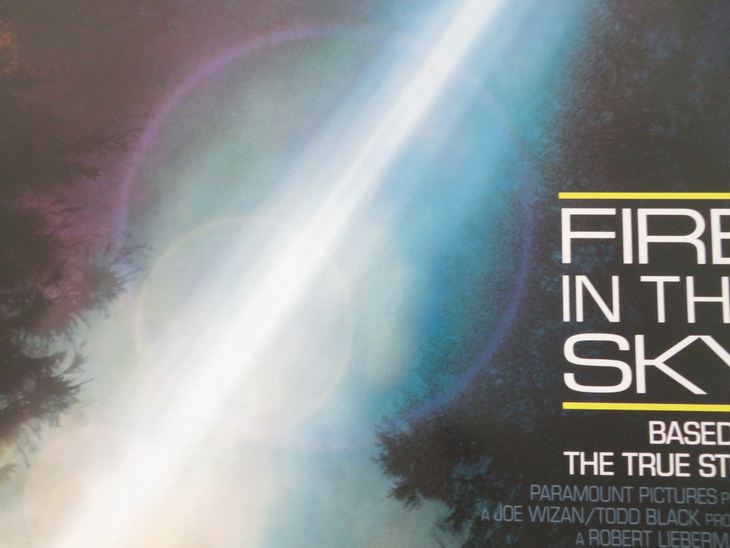 FIRE IN THE SKY US ONE SHEET ROLLED POSTER D. B. SWEENEY ROBERT PATRICK 1993 - Rendezvous Cinema