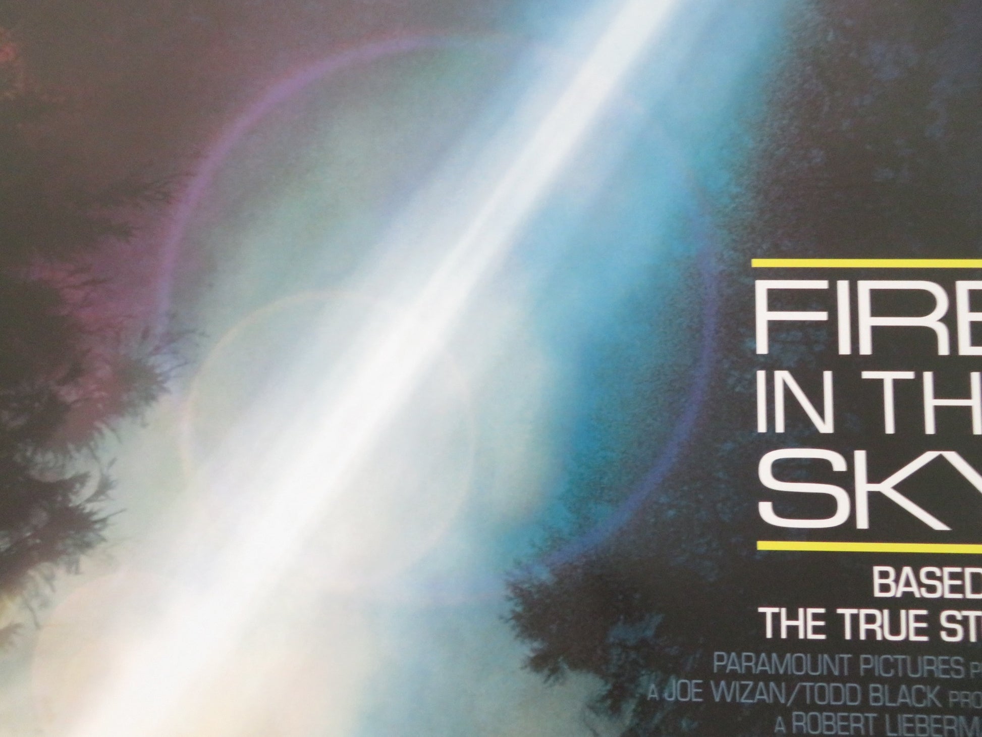 FIRE IN THE SKY US ONE SHEET ROLLED POSTER D. B. SWEENEY ROBERT PATRICK 1993 - Rendezvous Cinema