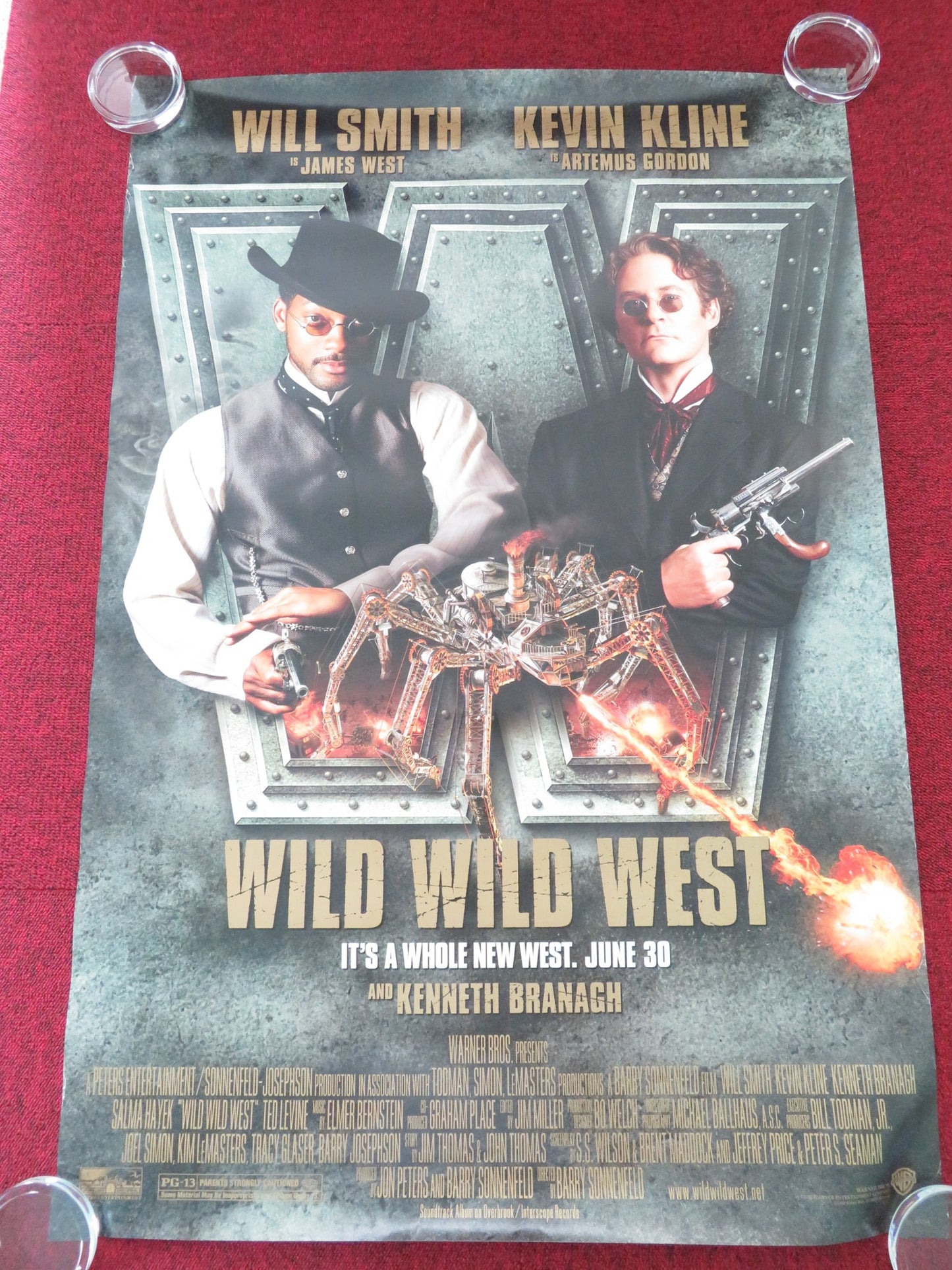 WILD WILD WEST US ONE SHEET ROLLED POSTER WILL SMITH KEVIN KLINE 1999 - Rendezvous Cinema