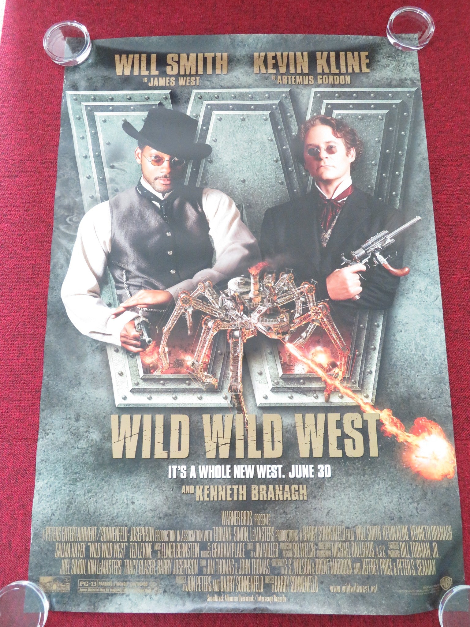 WILD WILD WEST US ONE SHEET ROLLED POSTER WILL SMITH KEVIN KLINE 1999 - Rendezvous Cinema