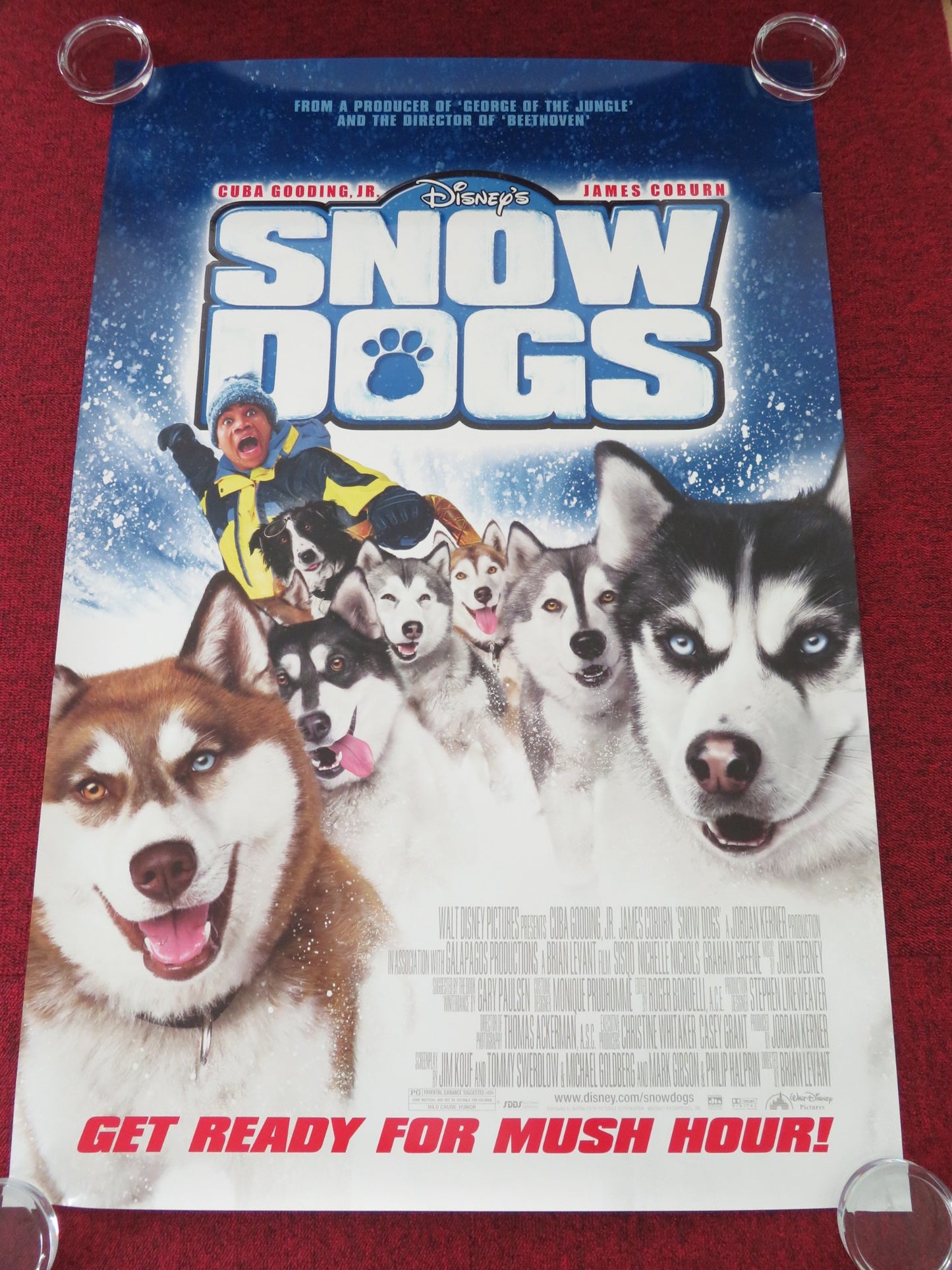 SNOW DOGS US ONE SHEET ROLLED POSTER DISNEY CUBA GOODING JR. JAMES COBURN 2002 - Rendezvous Cinema