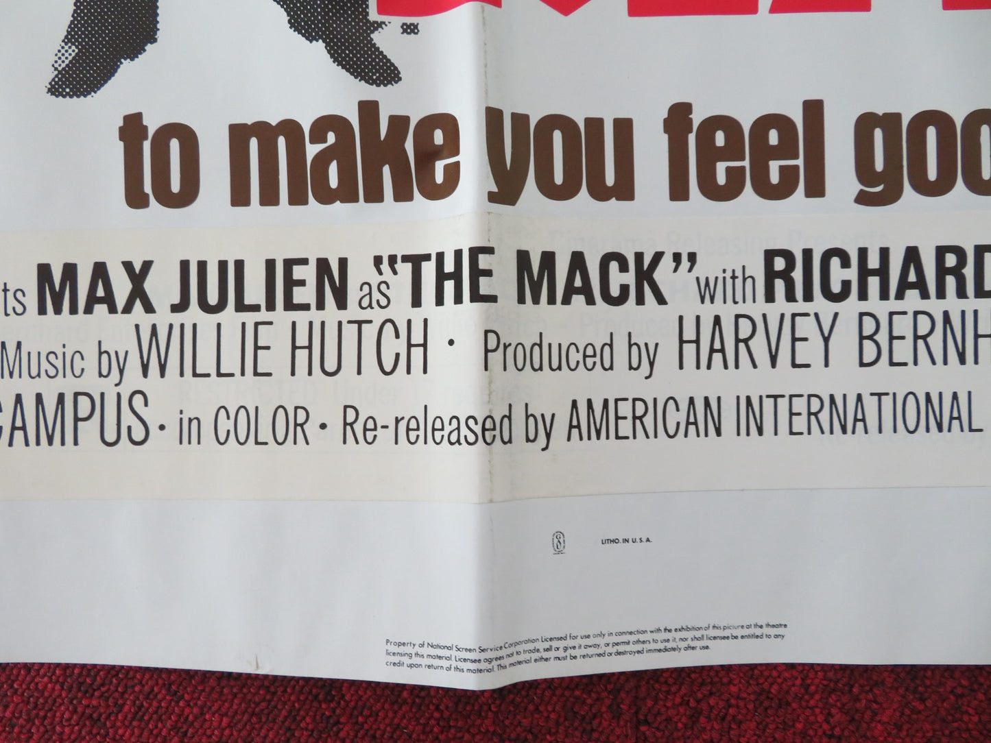 THE MACK FOLDED US ONE SHEET POSTER MAX JULIEN RICHARD PRYOR 1977 - Rendezvous Cinema