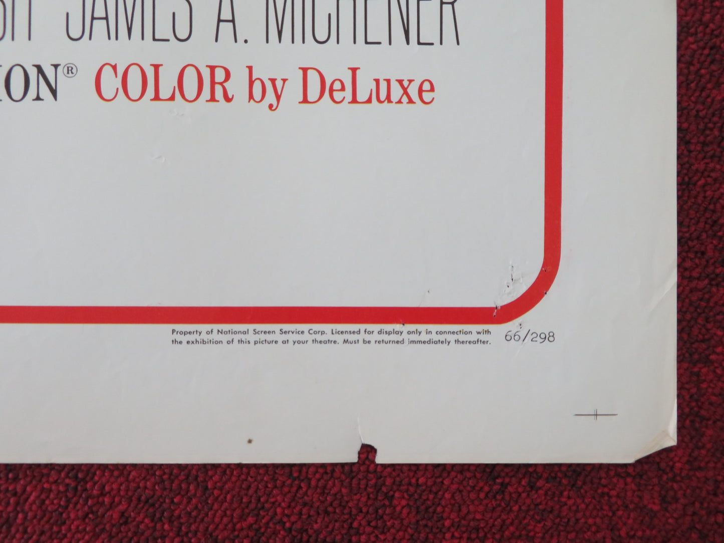 HAWAII FOLDED US ONE SHEET POSTER JULIE ANDREWS RICHARD HARRIS 1966 - Rendezvous Cinema