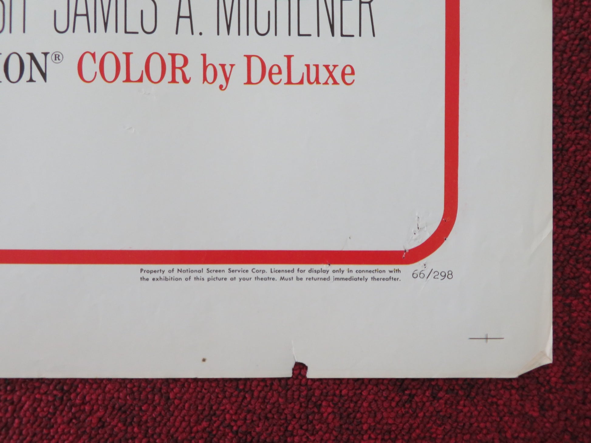 HAWAII FOLDED US ONE SHEET POSTER JULIE ANDREWS RICHARD HARRIS 1966 - Rendezvous Cinema