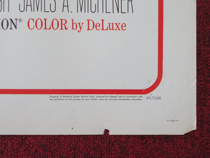 HAWAII FOLDED US ONE SHEET POSTER JULIE ANDREWS RICHARD HARRIS 1966 - Rendezvous Cinema