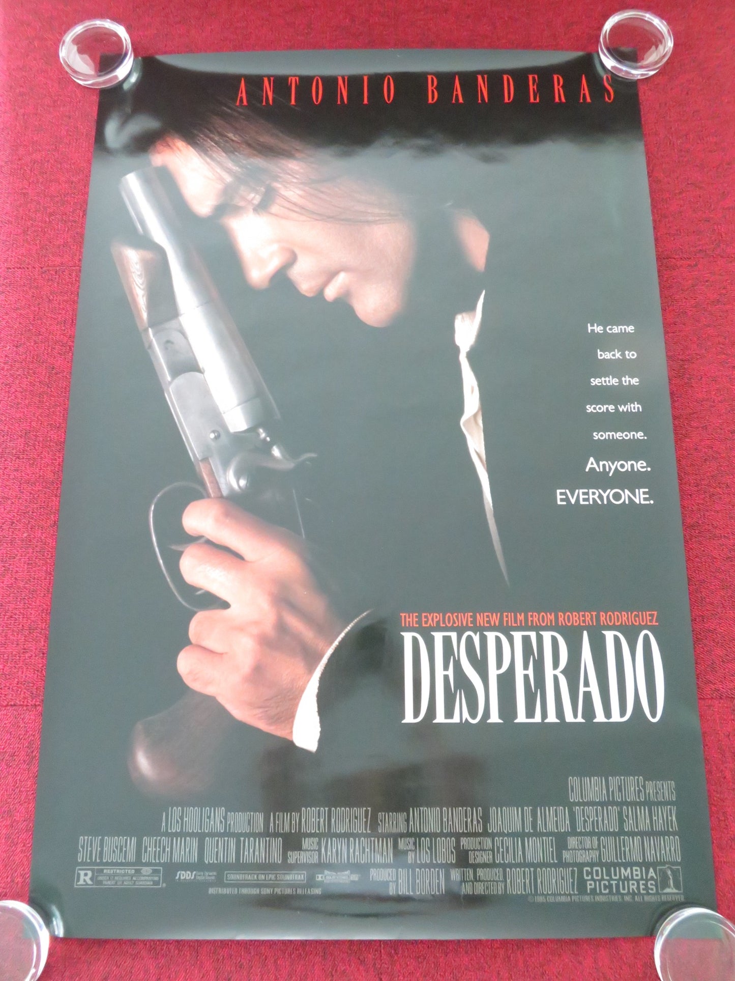 DESPERADO US ONE SHEET ROLLED POSTER ANTONIO BANDERAS SALMA HAYEK 1995 - Rendezvous Cinema