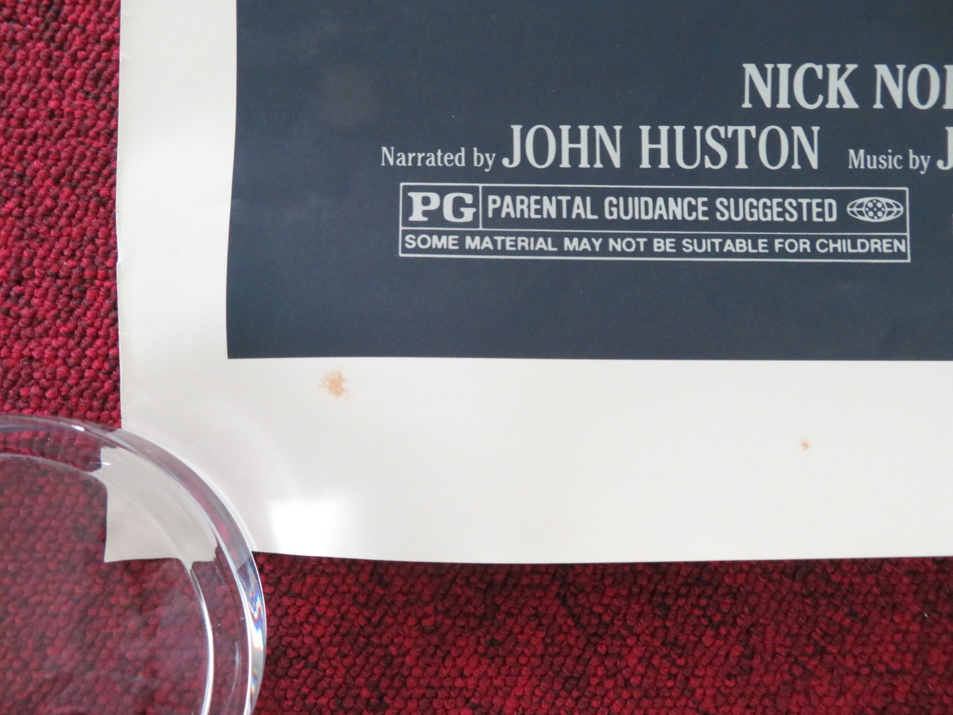 CANNERY ROW US ONE SHEET ROLLED POSTER NICK NOLTE DEBRA WINGER 1982 - Rendezvous Cinema