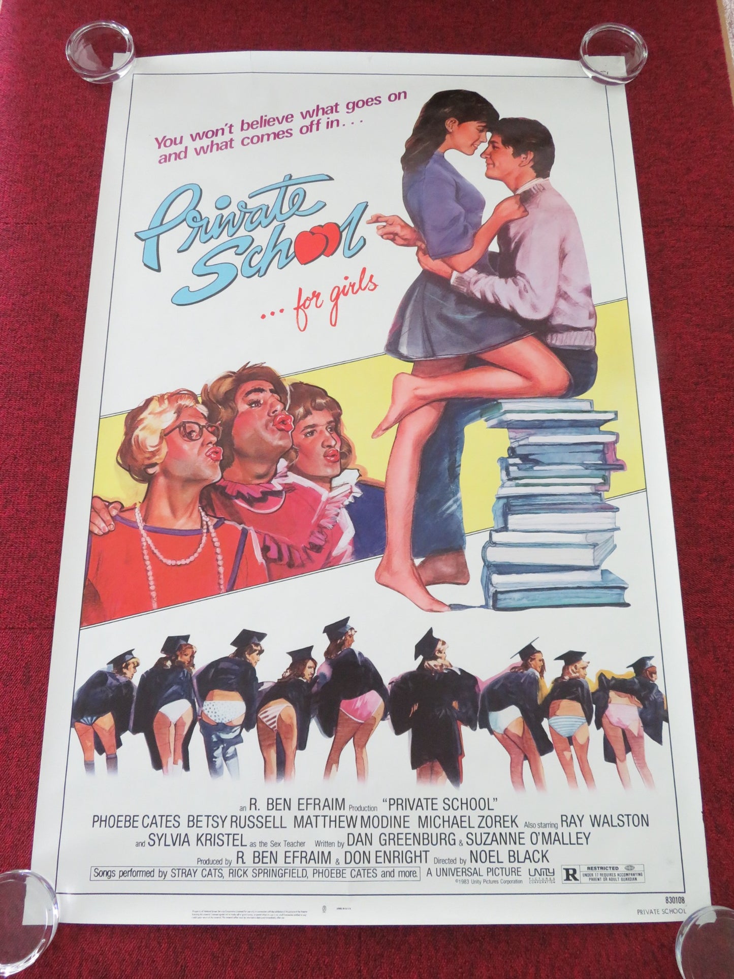 PRIVATE SCHOOL US ONE SHEET ROLLED POSTER PHOEBE CATES MATTHEW MODINE 1983 - Rendezvous Cinema