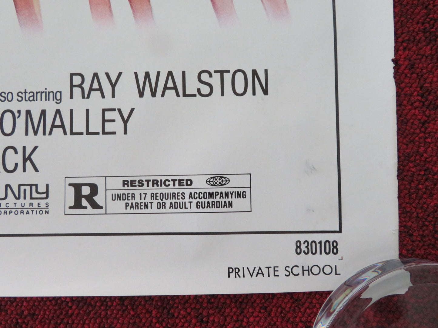 PRIVATE SCHOOL US ONE SHEET ROLLED POSTER PHOEBE CATES MATTHEW MODINE 1983 - Rendezvous Cinema