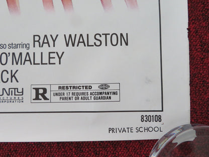 PRIVATE SCHOOL US ONE SHEET ROLLED POSTER PHOEBE CATES MATTHEW MODINE 1983 - Rendezvous Cinema