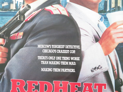 RED HEAT US ONE SHEET ROLLED POSTER ARNOLD SCHWARZENEGGER JIM BELUSHI 1988 - Rendezvous Cinema