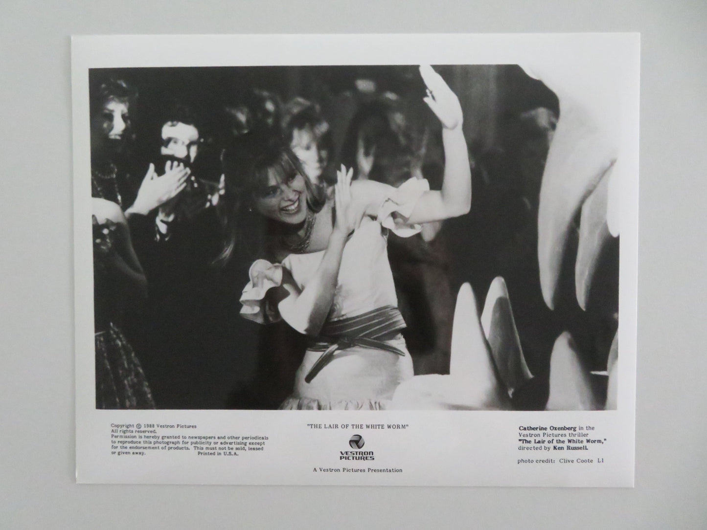 THE LAIR OF THE WHITE WORM MOVIE STILL PHOTO LOT OF 9 HUGH GRANT A. DONOHOE 1988