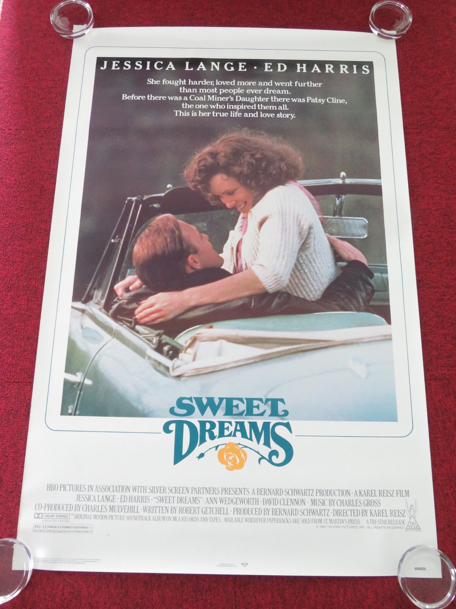 SWEET DREAMS US ONE SHEET ROLLED POSTER JESSICA LANGE ED HARRIS 1985 - Rendezvous Cinema