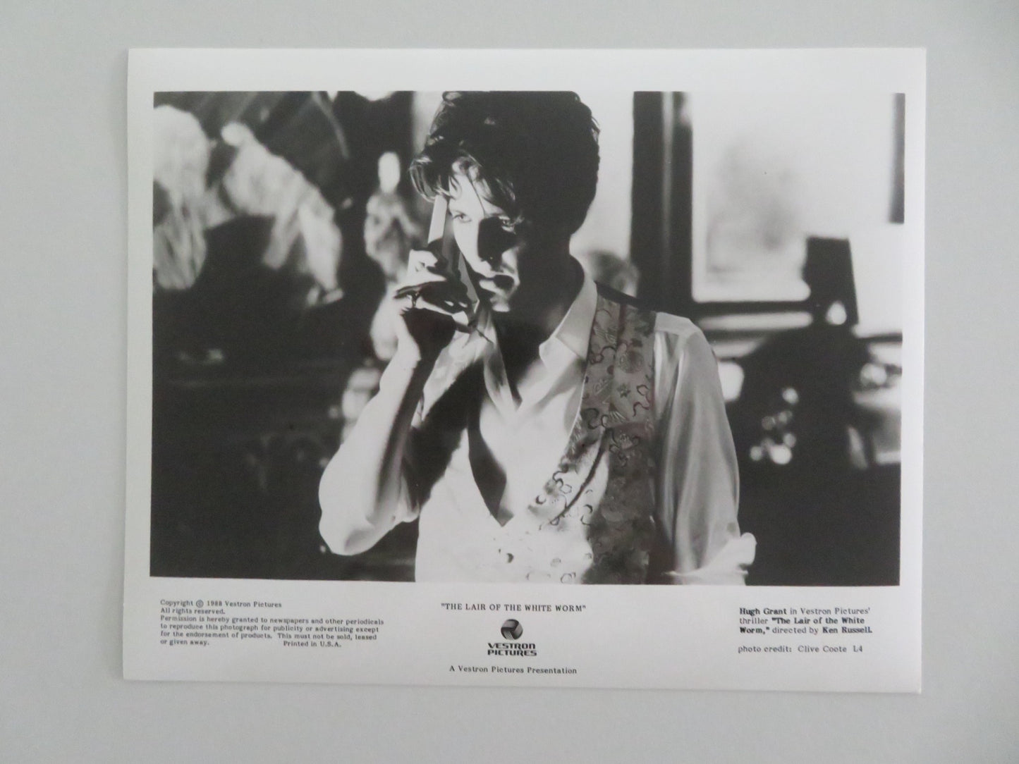 THE LAIR OF THE WHITE WORM MOVIE STILL PHOTO LOT OF 9 HUGH GRANT A. DONOHOE 1988