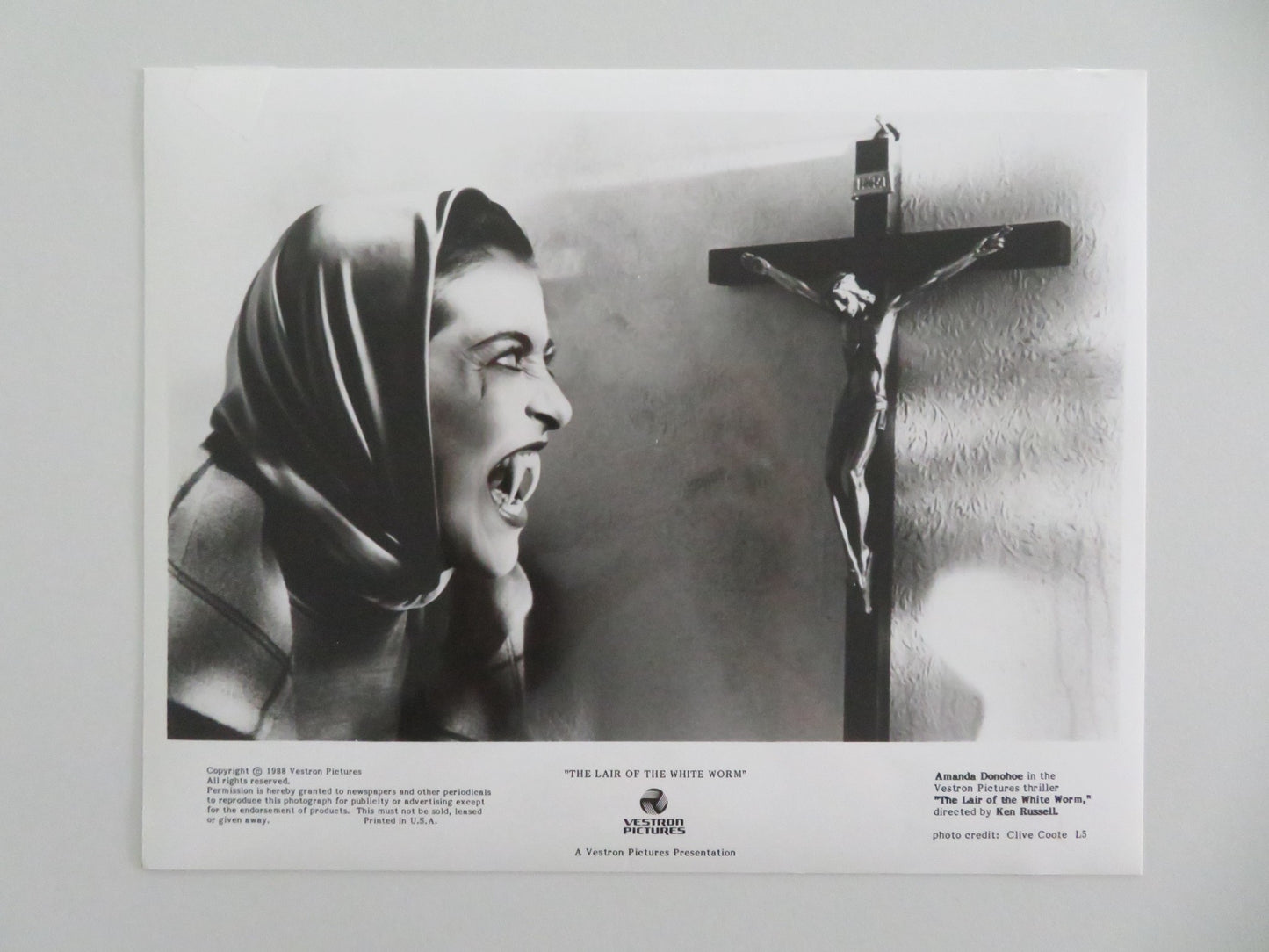 THE LAIR OF THE WHITE WORM MOVIE STILL PHOTO LOT OF 9 HUGH GRANT A. DONOHOE 1988