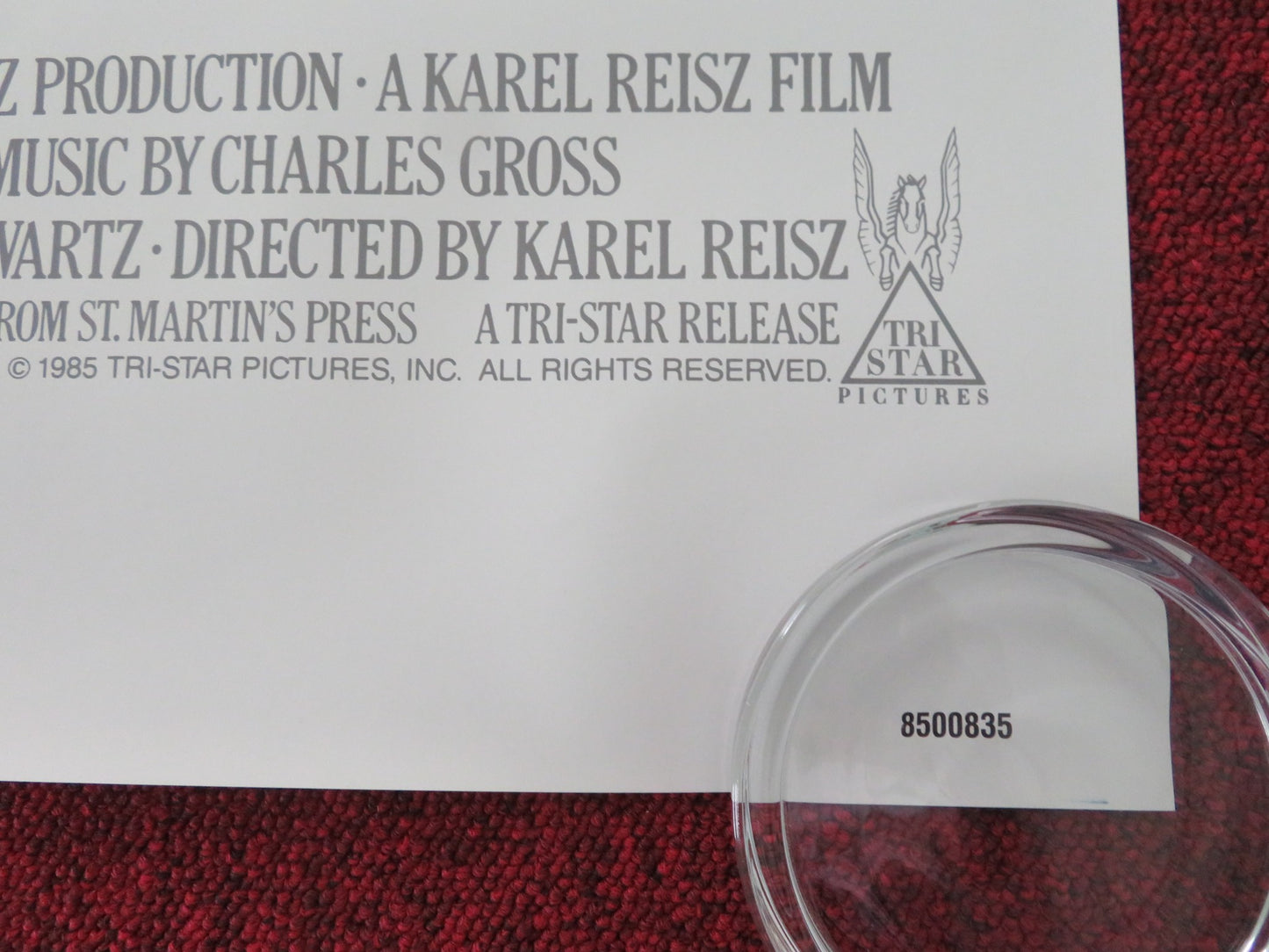 SWEET DREAMS US ONE SHEET ROLLED POSTER JESSICA LANGE ED HARRIS 1985 - Rendezvous Cinema