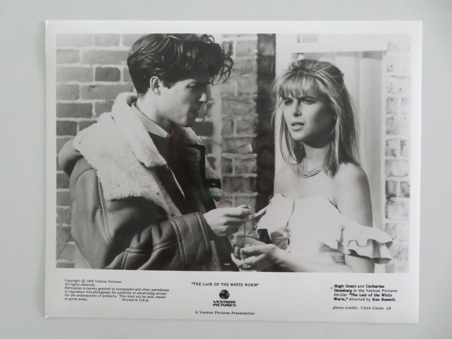 THE LAIR OF THE WHITE WORM MOVIE STILL PHOTO LOT OF 9 HUGH GRANT A. DONOHOE 1988