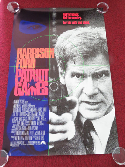 PATRIOT GAMES US ONE SHEET ROLLED POSTER HARRISON FORD ANNE ARCHER 1992 - Rendezvous Cinema