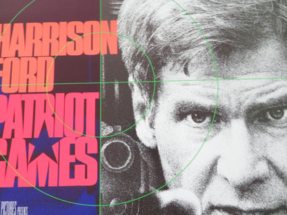 PATRIOT GAMES US ONE SHEET ROLLED POSTER HARRISON FORD ANNE ARCHER 1992 - Rendezvous Cinema